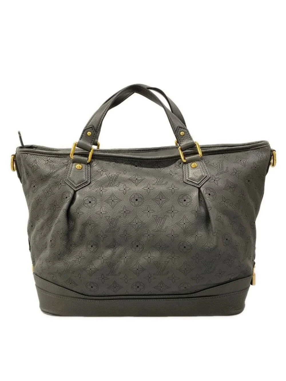 Louis Vuitton Handbag Mahina Stella GM Anthracite Leather